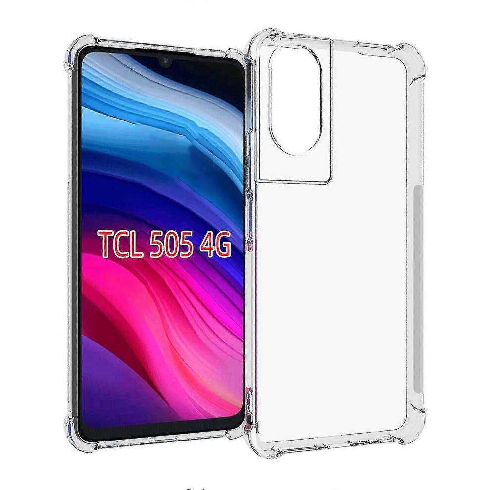 Tcl 505 Phone Case With Airbag Corners, Flexible Tpu Protective Cover For Tcl 505 9319739683547