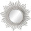 Vintage Round Wall Mirror Silver 25cm 2