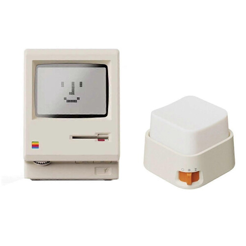 Maclock Retro Clock Creativity Clock Artifact with Magnetic Night Light Desktop Decor Computer Keyb