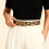 Patchworked Leopard Waistband Rivets-Leopard gold buckle 5