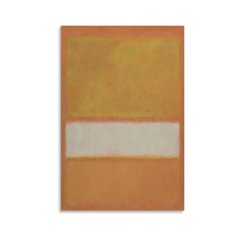 Mark Rothko lerretsbilde – gul hvit brun, 20x