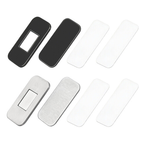 Thin Magnetic Door Holder Adhesive Installation Strong-Black 1
