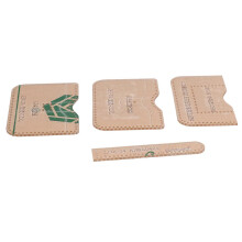 4Pcs Acrylic Templates Durable Reusable Transparent Clear DIY Leather Models Boards for Card Holder Making