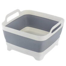 Foldable Portable Wash Basin - Portable Wash Basin for RV Camping Sink, Space Saving Dishwashing Bas
