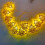 Hollow Iron Christmas Tree Lights String, Gold, 2m 5