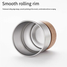 Utomhus Skållningsskyddande Campingmugg Högtemperatur Kaffemugg Silver