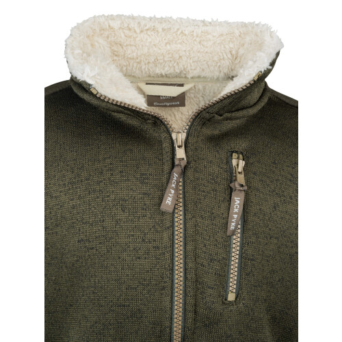 JACK PYKE JACK PYKE Junior Scandinavian Fleece Jacket Dark Olive Medium 2