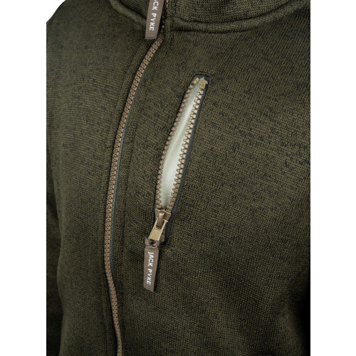 JACK PYKE JACK PYKE Junior Scandinavian Fleece Jacket Dark Olive Large 2