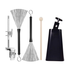 Secure Clamping Cowbell Holder for Bass Drum Smooth Surfaces