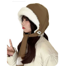 Lightweight Convertible Winter Hat Practical Bag Pullover-brown