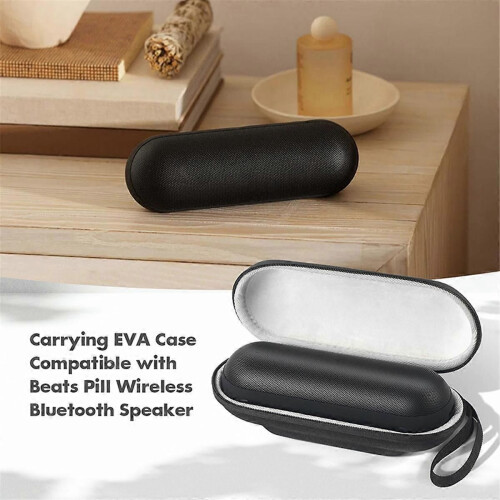 Hard Carrying Case for Pill Bluetooth Speaker,Shockproof Protective Travel Case with Mesh Pocket 2