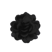 Wine Red Floral Brooch Pin Stylish Lapel Accessory for Office Parties and Dates