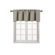 Taupe blackout thermal valance 54" W x 18" L