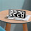 Digital Clock LED Alarm Clock Electronic Desktop Clock with Temperature Display Adjustable Brightness 12/24 Hours Black 4