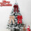 Christmas Tree Topper Buffalo Plaid Red Black Burlap Bow 1 3