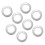 100-pack silverfärgade gardinöljetter 43 mm innerdiameter 2
