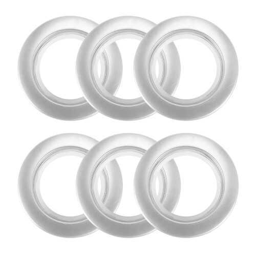 100-pack silverfärgade gardinöljetter 43 mm innerdiameter 2