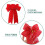 Christmas Tree Topper Bow, Flocked Linen, 24x19cm 4