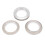 100-pack silverfärgade gardinöljetter 43 mm innerdiameter 5