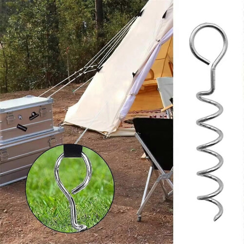 Corkscrew Shape Trampoline Anchor kit Steel Spiral Stakes,B 2