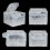 For Clear Box for Shell Transparent Case Replacement Shell for Video Game Console DOL-001/DOL-101 2
