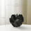 Ceramic Coral Vase Black 12.6 x 14.4 cm 2