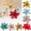 Artificial Poinsettia Ornament with Stem 12 pcs 1