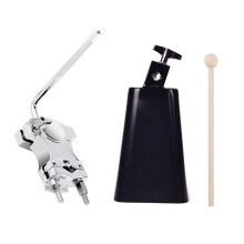 Complete Drum Accessory Set Clamp Cowbell and Stick Included