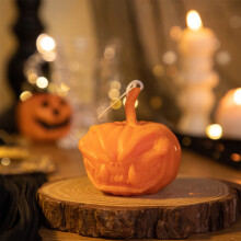 Halloween Græskar Aromaterapi Lys med Spøgelsestænder