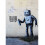 Αφίσα γκράφιτι με χαμογελαστό ρομπότ του Banksy 24x36 ίντσες 1