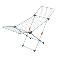 JUWEL Superdry Maxi Wäscheständer (mit Wäscheleinen, Trockenlänge 20 m, Farbe grau, wetterfest, standfest) 40800