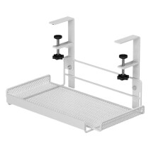 Under Desk Cable Management Tray, Workstation Storage, Metal Cable Tray Basket,Standing Desk for Office and Home Style 1