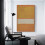 Mark Rothko lerretsbilde – gul hvit brun, 20x 3