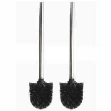 2X Replacement Stainless Steel WC Bathroom Cleaning Toilet Brush Black Head