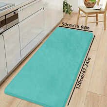 (Green, 50cm*120cm (19.68in*47.24in)) Memory Foam Bath Mat, Quick-Drying And Washable Bath Mat, Carpet Floor Mat for Bedroom, Non-Slip