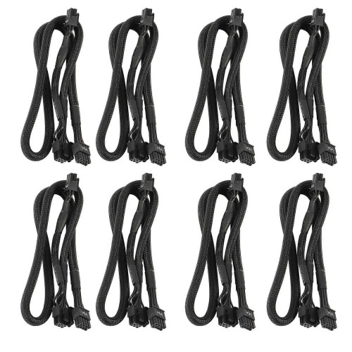 8X 8 PIN σε διπλό καλώδιο τροφοδοσίας PCIE VGA 8 ακίδων 6 ακίδω