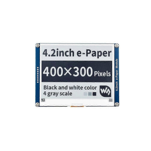 Waveshare 4.2 Inch compatible Raspberry Pi 4 E-Ink Display Module E-Ink Display Black White with SPI Interface compatible Arduino Nucleo STM32