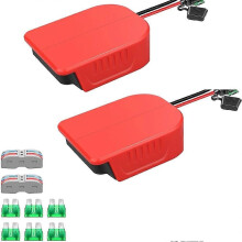 2 szt. adapter Power Wheel DIY do złącza zasilania stacji dokującej akumulatora Bauer 20 V do zdalnie