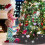 Roter Pailletten-Samt-Weihnachtsbaumrock, 61 cm 4