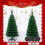 Roter Pailletten-Samt-Weihnachtsbaumrock, 61 cm 5