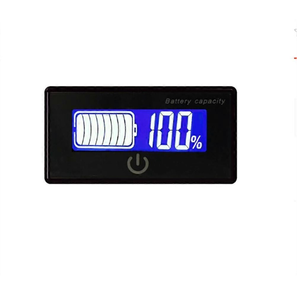 Dc 8-100V Li-Ion Lifepo4 Lead Acid Battery Capacity Indicator Digital Voltmeter Tester Temperature Monitor 12V 24V 48V 9319739644715