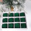Flocked Christmas Ornaments 6cm Brown 12-Pack 3