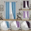 Blackout Thermal Window Curtains Light Blue 63 inch 3