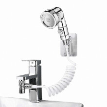 Adjustable Handheld Shower Kit with Flexible Hose for Hair Rinsing and Sink Maintenance