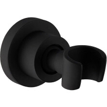 Supporto per soffione doccia a parete in acciaio inox nero 2024 con rotazione a 360 e supporto per
