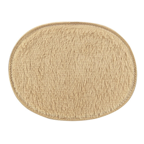 Tappeto da bagno ovale, soffice e antiscivolo, 30x40 cm 1