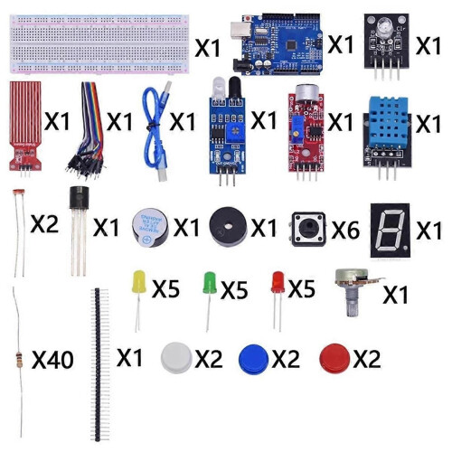 For R3 Development Board Started Kit 830 Hole Breadboard Parts Kit Kit,A 1