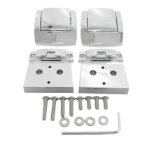 Harley Touring Models 1993-2013 Motorcycle Chrome Tour Pack Luggage Lock Latch Kit