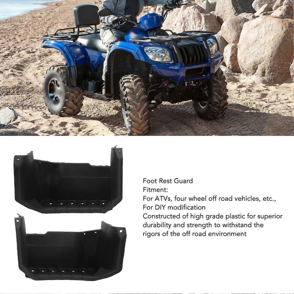 1Pair Foot Rest Pedals Anti Slip Rugged High Strength Foot Rest Guard For Atvs Four Wheel Off Road Vehicles 9319739699951
