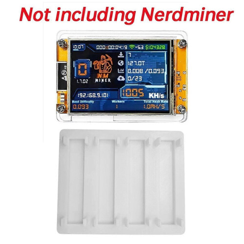 Βάση NMMiner 2,8 ιντσών 4 θέσεων για Bitcoin Crypto Solo Lottery Miner 4 θέσεων, λευκή 1